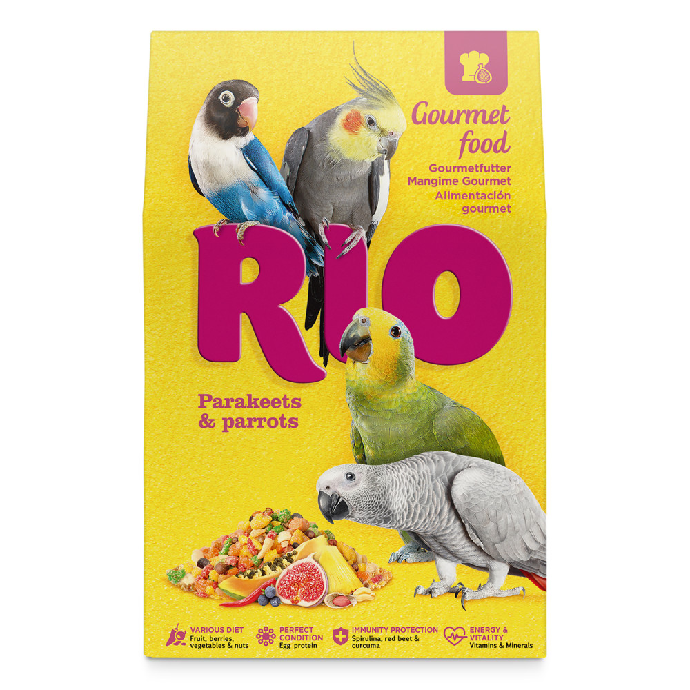 Корм для птиц Rio 250г Gourmet food для средних и крупных птиц-0