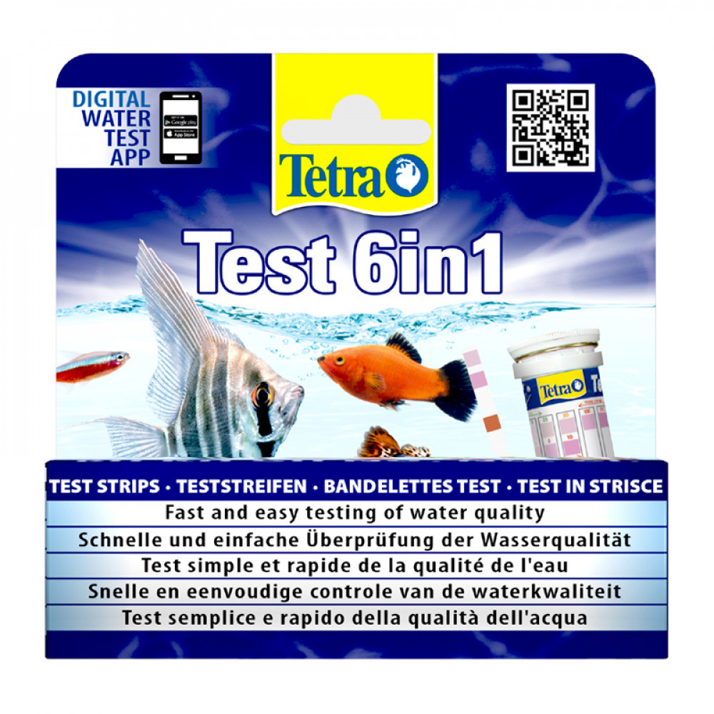 Тест TETRA 6 в 1 GH/kH/NO2/NO3/pH-0
