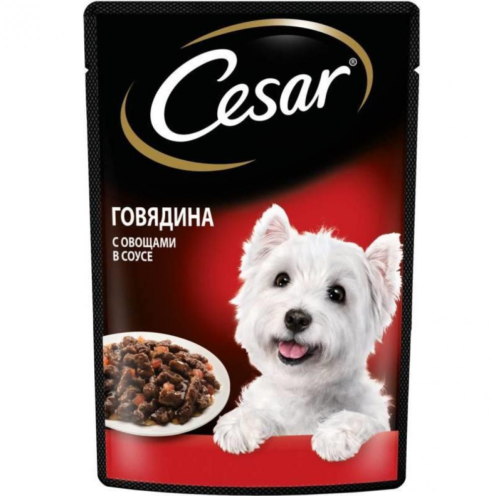 Cesar 85 г говядина с овощами в соусе-0